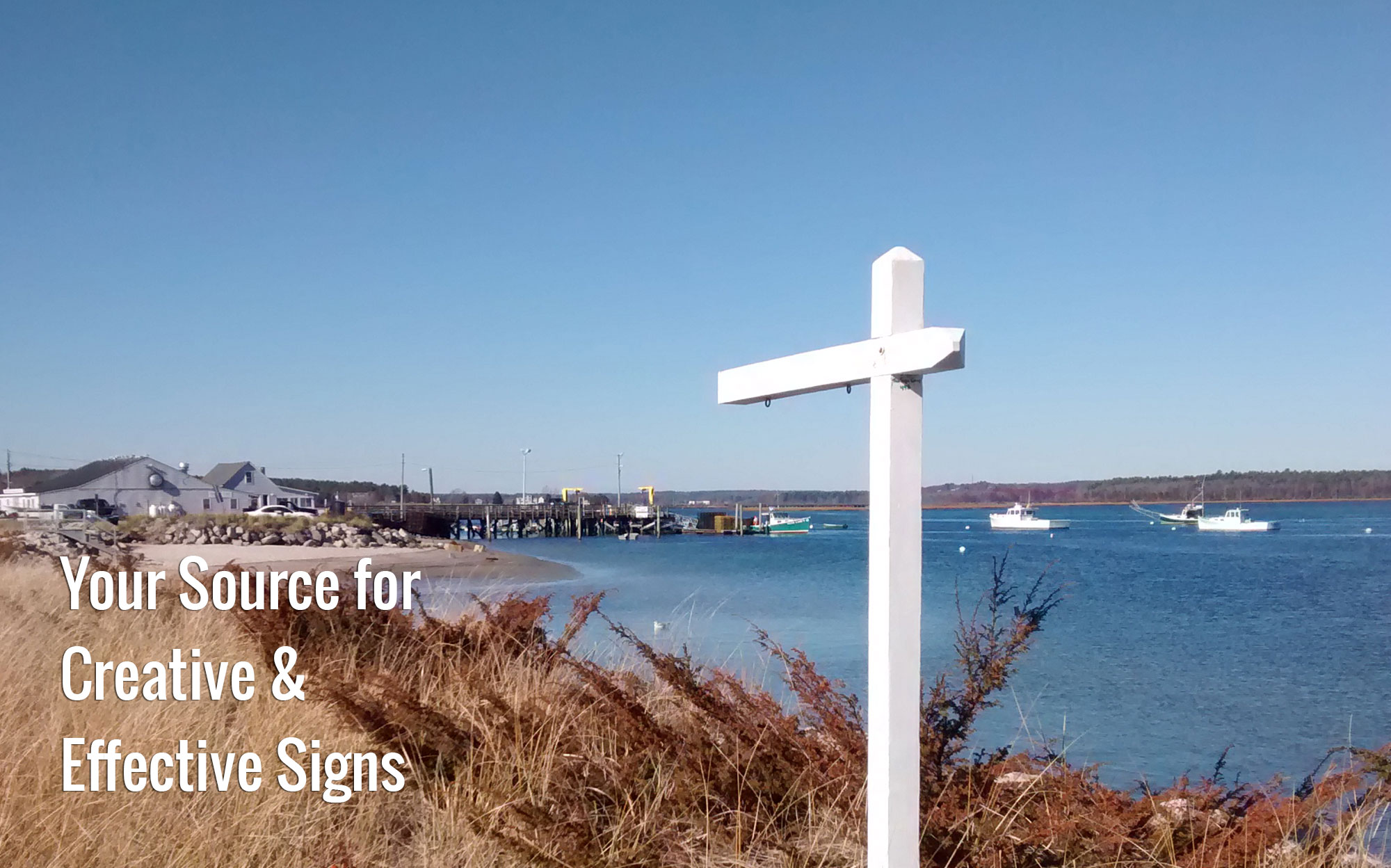 Commercial signs, real estate signs, Windham, ME.